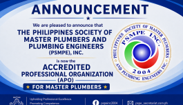 PSMPE AS THE ACCREDITED PROFESSIONAL ORGANIZATION (APO) FOR MASTER PLUMBERS